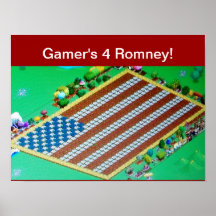 Gamers 4 Romney! Posters