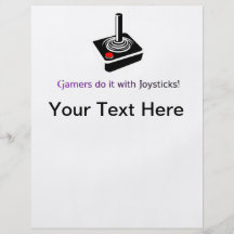 Gamers gör det med styrspakar! custom flyer