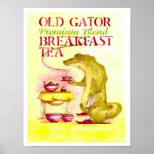 Gammal alligator posters