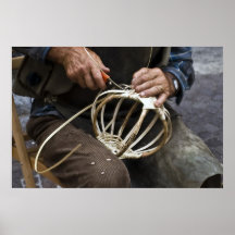 gammal baskettillverkareaffisch