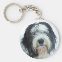 Gammal engelsk Sheepdog Nyckelring