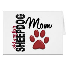 Gammal engelsk Sheepdogmamma 2 Kort