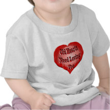 Gammal hjärta tee shirts