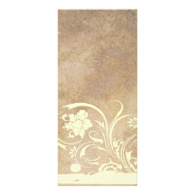 Gammal Parchmentshabby chicbröllopsprogram Rackkort