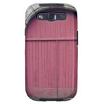 Gammal röd dörr mot en gammal stenvägg samsung galaxy s3 fodraler