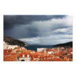 Gammal stad av Dubrovnik i Kroatien Konstfoto