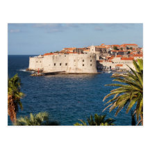 Gammal stad av Dubrovnik i Kroatien Vykort
