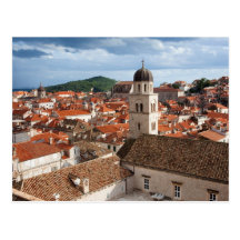 Gammal stad av Dubrovnik i Kroatien Vykort