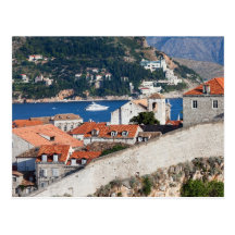 Gammal Town av Dubrovnik i Kroatien Vykort