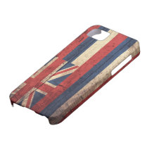 Gammal träHawaii flagga; iPhone 5 Case-Mate Fodraler