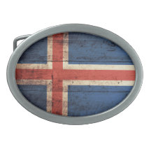 Gammal träislandflagga