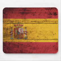 Gammal träSpanien flagga Mus Mattor