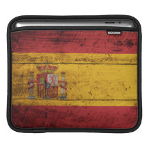 Gammal träSpanien flagga Sleeve För iPads