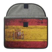 Gammal träSpanien flagga Sleeves För MacBooks
