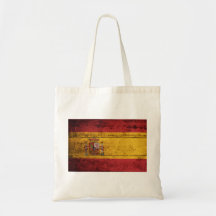 Gammal träSpanien flagga Tote Bags