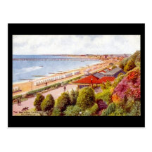Gammal vykort - Felixstowe, Suffolk