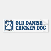 Gammala blått för danskahönahund bildekal