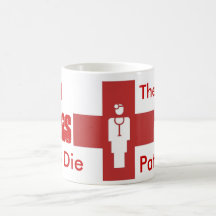 Gammala doktorer dör inte kaffe koppar
