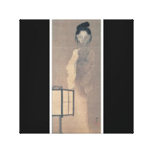 Gammalt japanskt spökekonsttryck sträckta canvas tryck
