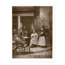 Gammalt möblemang, från "gataliv i London", 1877- Vykort