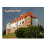 Gammalt slott i Sandomierz. Polen Vykort