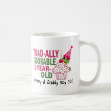 Gammalt Toadally förtjusande 1-År Kaffe Mugg
