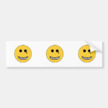 Gangsta Smiley Bildekal