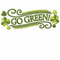 Går gröna Shamrocks och text