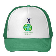 Går grönt baseball hat