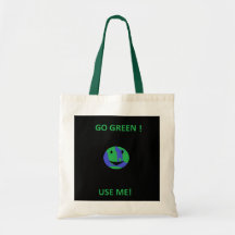går grönt hänger lös tote bag