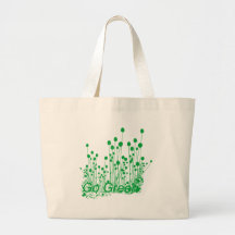 Går grönt hänger lös tote bags