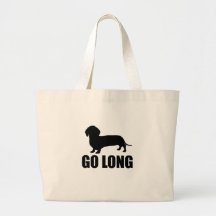 Går långa Dacshund Tote Bag