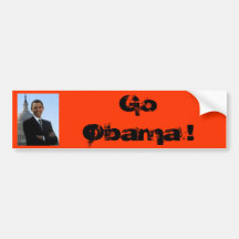 Går Obama! Bildekal