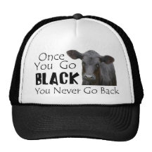 Går svart Angus Trucker Keps