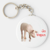 Går Veganpigleten Nyckelring