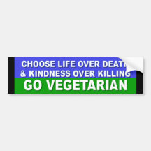 Går vegetarian bildekal