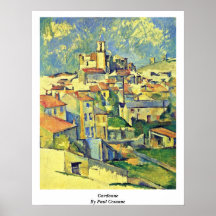 Gardanne av Paul Cezanne Affisch