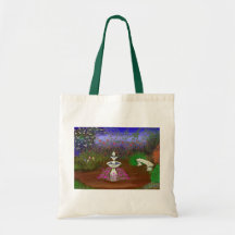 GardenSceneHandPaintedByMarySHines-01--ToteBag Tote Bag