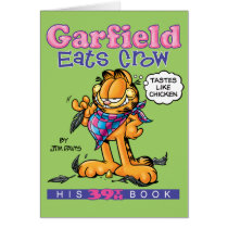 Garfield äter kråkan noterar kortet kort