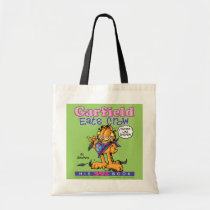 Garfield äter kråkan som totot hänger lös tyg kassar