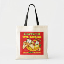 Garfield går bananer som totot hänger lös tyg kassar