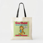 Garfield hänger lös den världsomspännande totot tygkassar