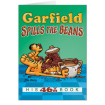 Garfield spill bönorna noterar kortet kort