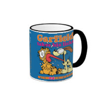 Garfield tar hans aningmugg muggar