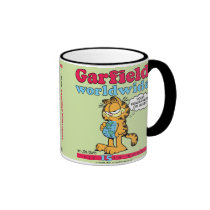 Garfield världsomspännande mugg muggar