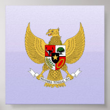 Garuda Pancasila, t beväpnar Indonesien, Indonesie Affisch