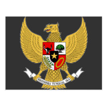 Garuda Pancasila, t beväpnar Indonesien, Indonesie Vykort