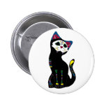 "Gato Muerto" Diameter De Los Muertos Katt Knappar