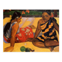 Gauguin franska Polynesia Tahiti kvinnor Vykort