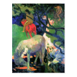 Gauguin konstvykort: Vithästen